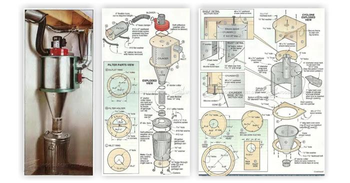 Diy dust cyclone collector