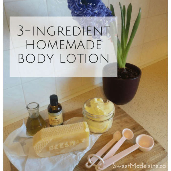 Diy body lotion