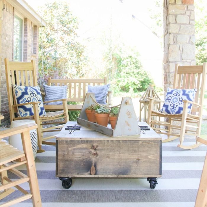 Diy coffee table with storage