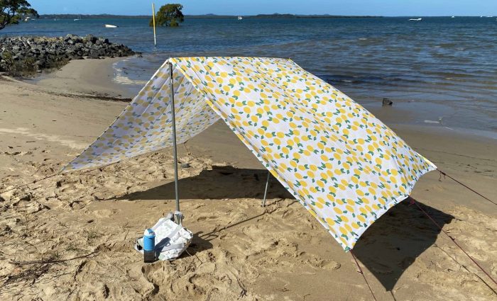 Diy beach shade