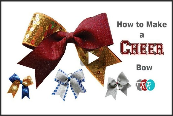 Diy cheer bows