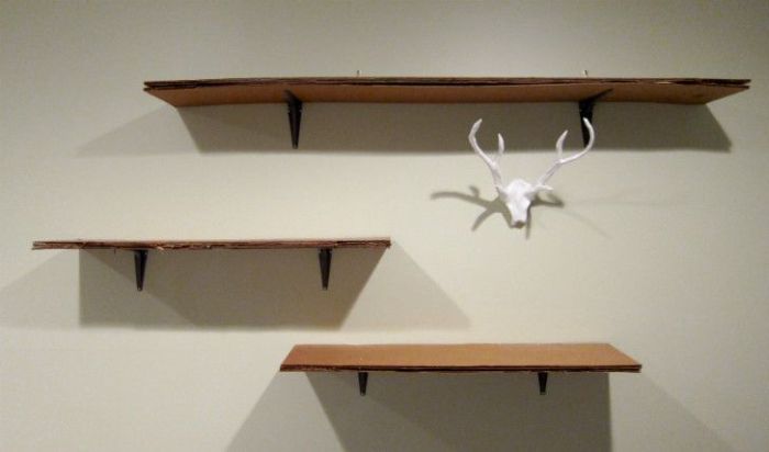 Diy cardboard shelves