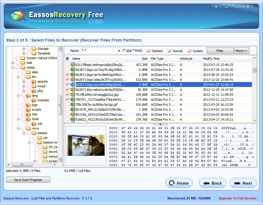 Recovery software